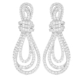 The Stella Micro Pave Crystal Drop Earrings - Multiple Colors