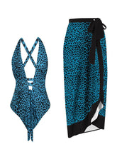 Quincy Ruffle Swimsuit & Skirt Set