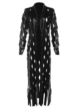 Ruby Hollow Out Casual Trench Midi Dress