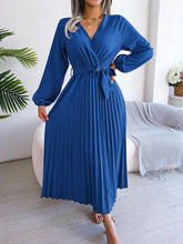 Robe longue à col en V Selena