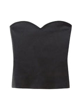 Sophia Strapless Cropped Bustier Top