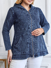 Veste en jean à capuche Ziva