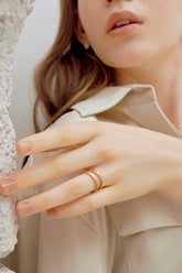 2 STÜCKE Ringe mit römischen Ziffern