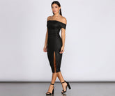 Robe pailletée à épaules dénudées Misty