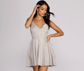 Glitzerndes Skaterkleid „Gigi“