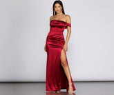 Madonna Satin Evening Gown