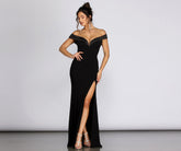 Robe de soirée à épaules dénudées Monet