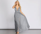 Abendkleid „Marian“ in Metallic