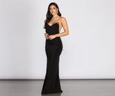 Isabella Kleid mit Kettenträgern und Wasserfallausschnitt