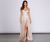 Robe de soirée pailletée coupe A Everly