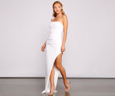 Robe asymétrique fendue haute Kinsley