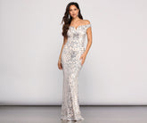 Janessa – formelles schulterfreies Kleid