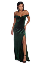 Josephine – Formelles Sweetheart-Kleid aus Samt