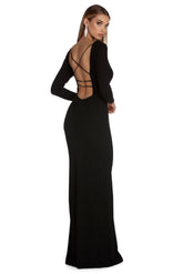 Robe de soirée à paillettes et dos ouvert Kyleigh