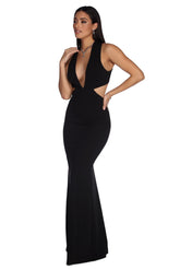 Robe de soirée à découpes Jillian