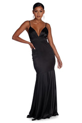 Isabel – Formelles Meerjungfrauenkleid aus Satin