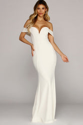 Robe sirène formelle à treillis Emerson