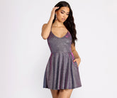 Gianna – Formelles Skaterkleid mit Glitzer