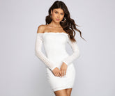 Robe mini à épaules dénudées, douce et élégante