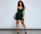 Major Flirt Sleeveless Skater Dress