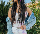 Groovy Gal – Minikleid mit Batikmuster