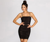 Love For Leoparden-Minikleid aus Netzstoff