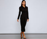 Robe mi-longue moulante en tricot tendance et époustouflante