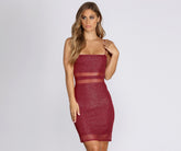 Minikleid mit Schimmer und Glitzer