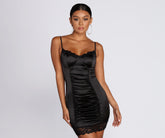 Tempt Me Satin-Minikleid