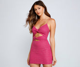 Glitzy Twist Glitzer-Minikleid