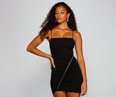 Im Rampenlicht Strass-Minikleid