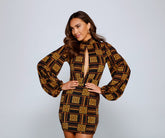 La clé du style : une mini-robe géométrique