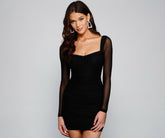 Mini-robe en maille douce et élégante