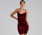Time To Celebrate Chic Velvet Mini Dress