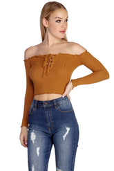 Crop Top „So Simple“ stricken