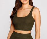 Ärmelloses Strick-Tanktop mit trendigen Texturen