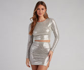 Haut court à paillettes Major Shine