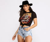 T-Shirt mit aufgeschlitztem World Tour-Logo