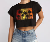 Sehen Sie sich das Crop-Top „Sunset“ an