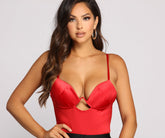 Body en satin Who's That Girl