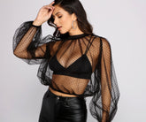 Forever Chic – Transparentes, gewebtes Top