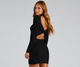 Pulloverkleid mit offenem Rücken von You Better Work