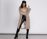 Manteau à franges long