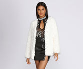 Veste en fausse fourrure Major Glam