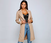 Striped For Style Trench