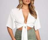 Go With The Flow – Oberteil mit Bindeband vorne