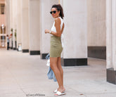 Mini-jupe en sergé chic et stylée