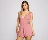 Ärmelloser Strampler im mühelosen Stil