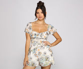 Floral Days Chiffon Romper