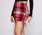Mini-jupe à carreaux élégante pour bébé